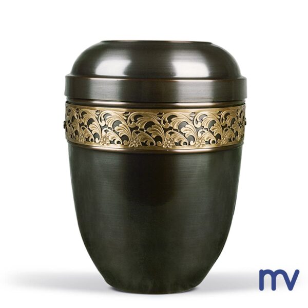 Morivita - satlen urnes met decoratieve band