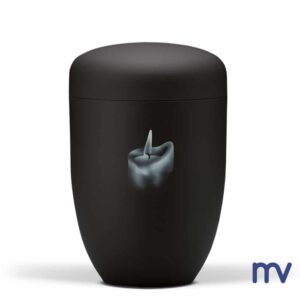 Morivita- Urne en acier | Velours anthracite Urne en acier, velours anthracite, bougie aérographe.