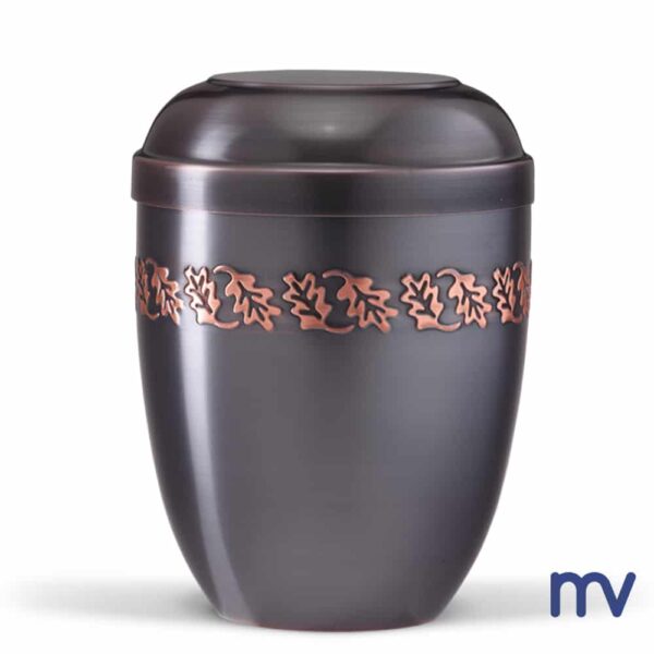 Donker gekleurd koperen urne - Cuivre - Morivita urnes -en acier