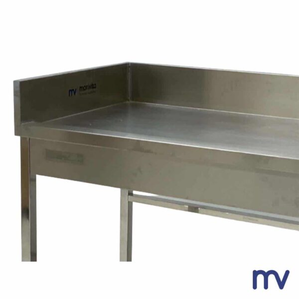 Morivita - Autopsietafel met wasbak en kraan en afvoer INOX-Table en INOX avec évier, robinet et bonde