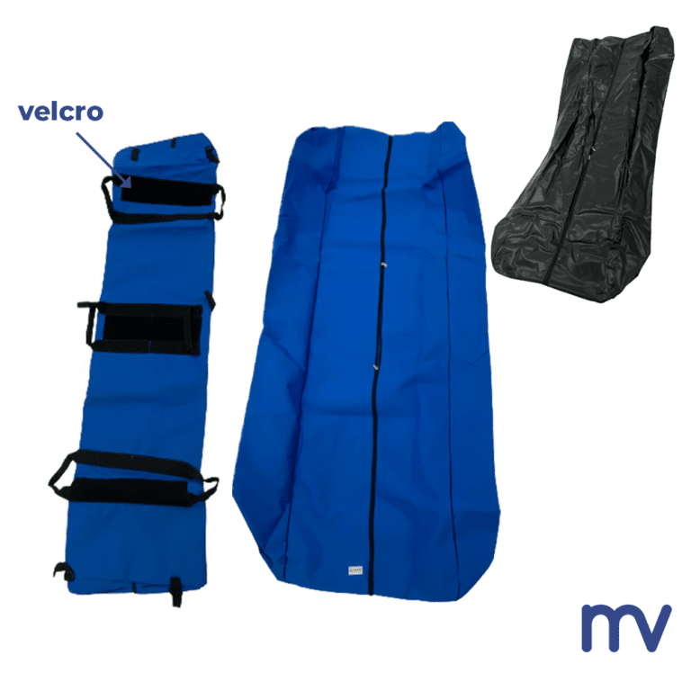 deze morivita body bag blauw of zwart met velcro - sac mortuare avec velcro bleu ou noir