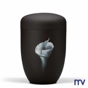 Morivita - Urne en acier | Velours anthracite | Calla aérographe