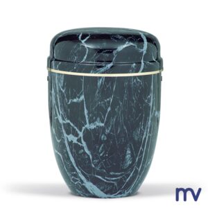 Morivita - Morivita - Urne en acier - Ruban or - Imitation marbre noir Urne en acier | Ruban or | Imitation marbre noir