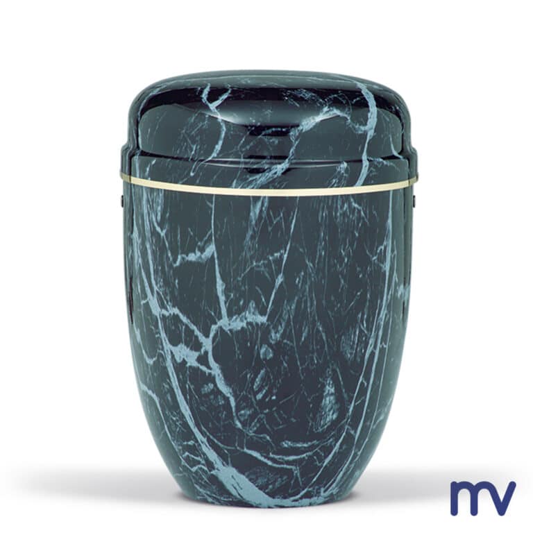 Morivita - Morivita - Urne en acier - Ruban or - Imitation marbre noir Urne en acier | Ruban or | Imitation marbre noir