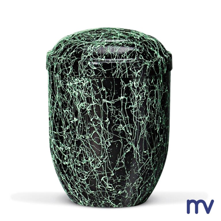 Morivita - mini urn in koper groen gepatineerd