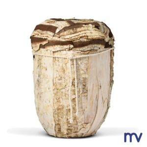 Morivita - Bio urne - Natuurlijke urn, berken "boom-look" Berkenbast met de hand aangebracht