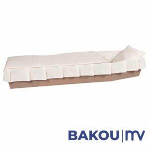 Morivita -Capitons de luxe en dentelle de Calais et coton écru