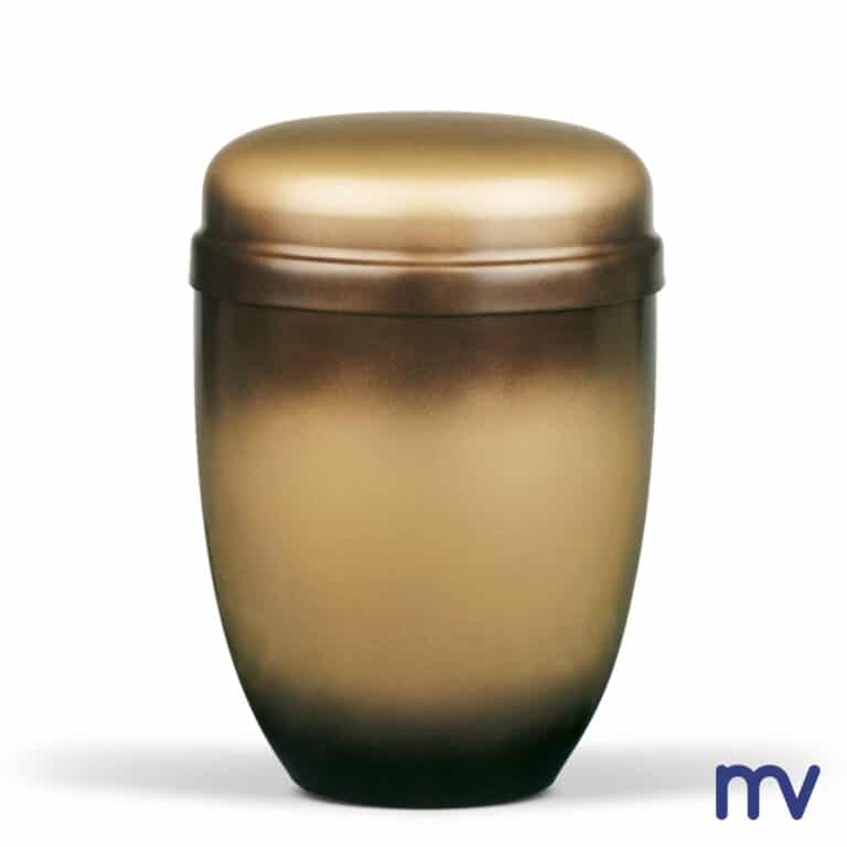 Morivita- Stalen urne - Messing gepatineerd