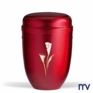 Morivita - urne-en-acier-vin-rouge-calla
