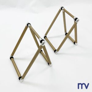 Morivita - Spencer aluminium kistendrager in brons