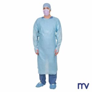 Morivita Wegwerp Polyethyleen Waterdichte Isolatiejas - Combinaison - Blouse de protection PE - Isolatieschort in plastiek