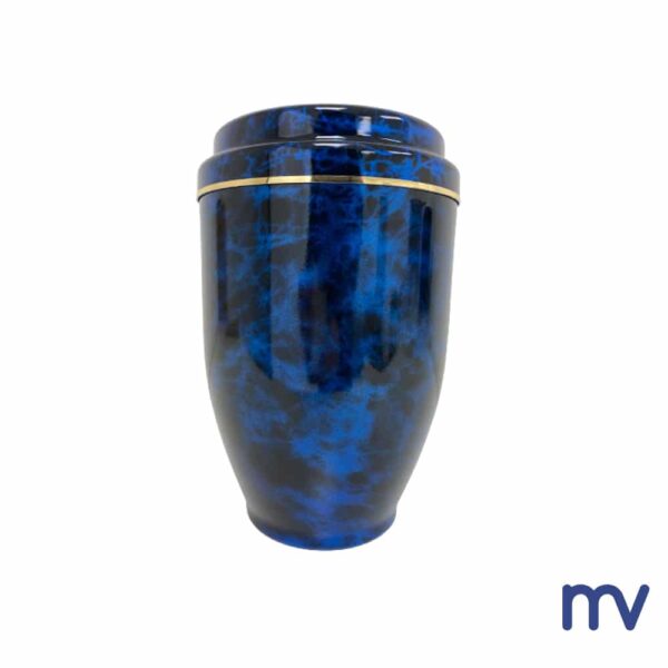 Morivita - Urnes in aluminium Blueu marmer - Urne en aluminium marbre blauw