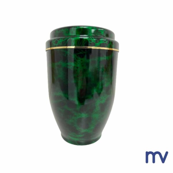 Morivita - Urnes in aluminium groen marmer - Urne en aluminium marbre vert