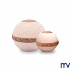 Morivita - Urnes en sable et sel biodégradables - coloris beige et sable - Urnes in zand en zout biologischafbreekbaar - kleur zand en beige