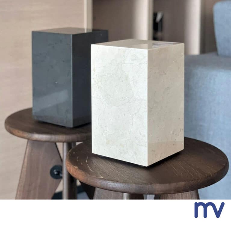 Morivita - Marmeren urne in beige en grijs PIETRA