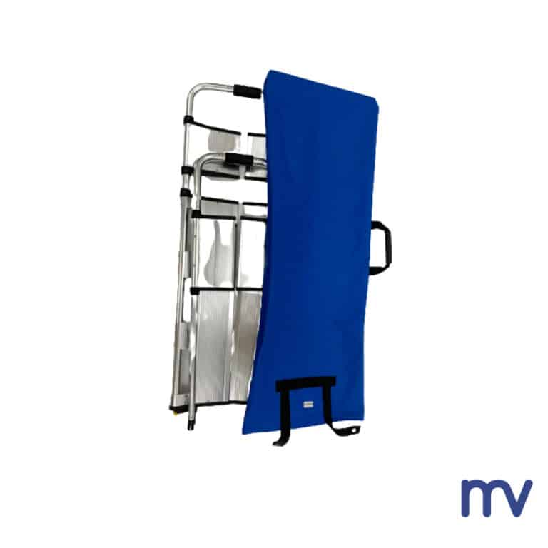 Morivita - Blauwe stretcher in canvas - Stretcher bleu solide canvas